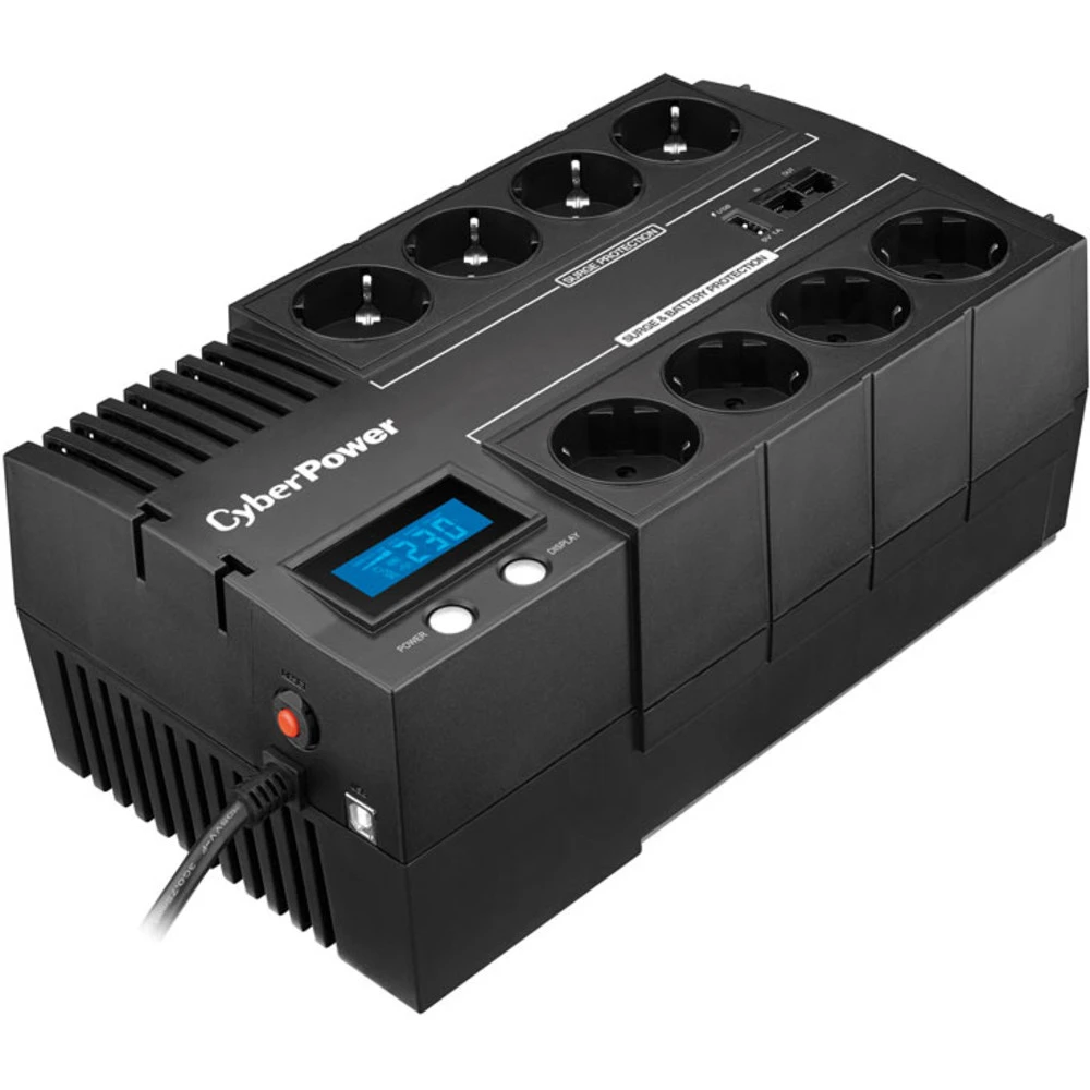 Источник бесперебойного питания CyberPower BR700ELCD 700 ВА, 420 Вт