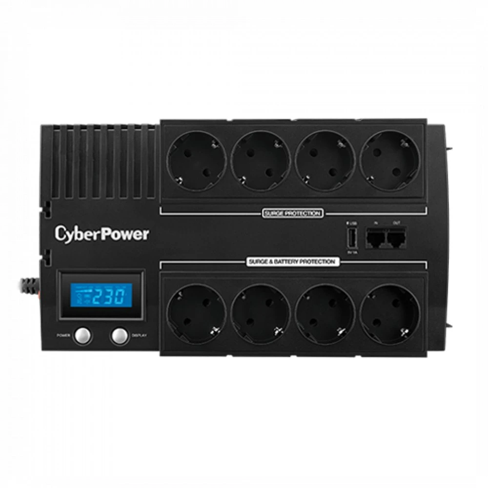 Источник бесперебойного питания CyberPower BR700ELCD 700 ВА, 420 Вт