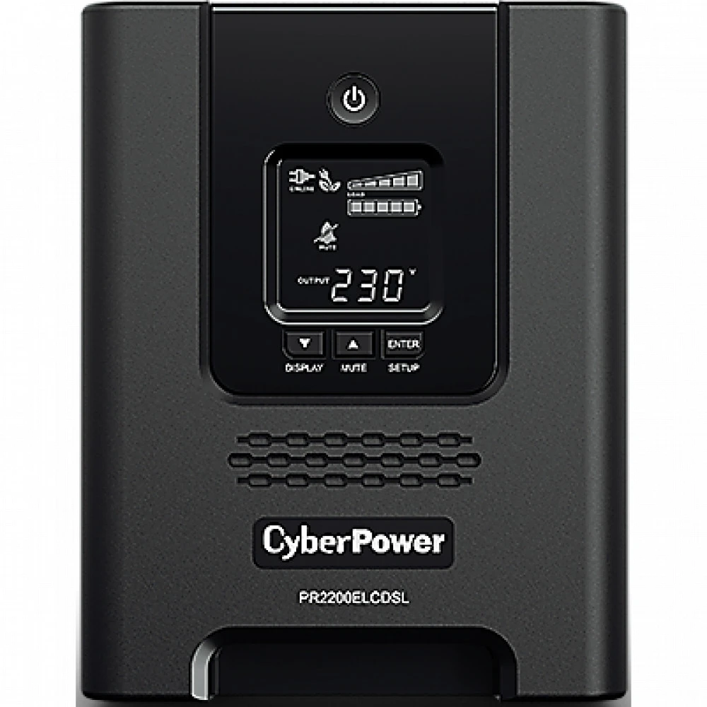 Источник бесперебойного питания CyberPower PR2200ELCDSL 2200 ВА, 1980 Вт
