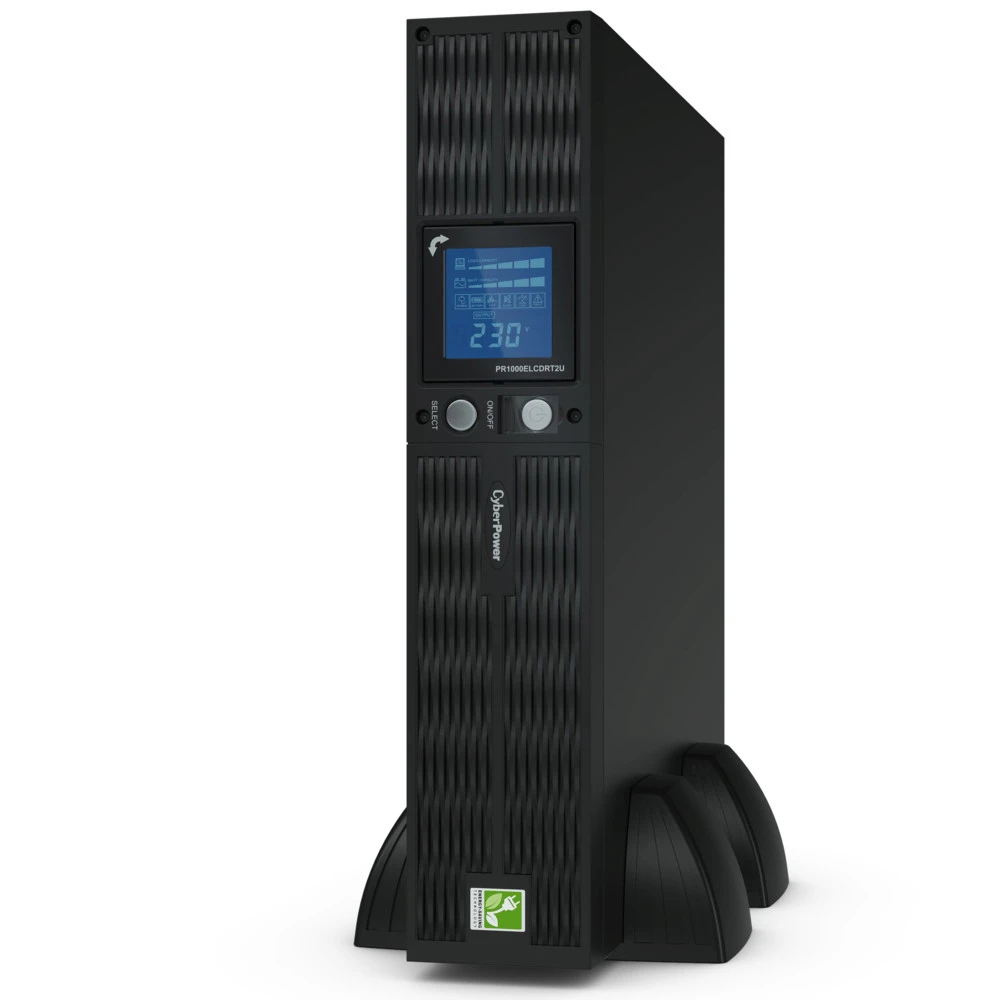 Источник бесперебойного питания CyberPower PR1500ELCDRT2U 1500 ВА, 1350 Вт