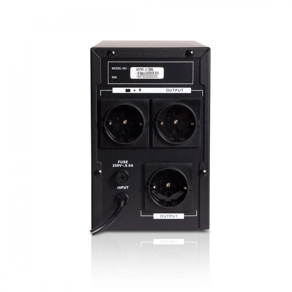 Источник бесперебойного питания SVC V-1200-L 1200 ВА, 720 Вт