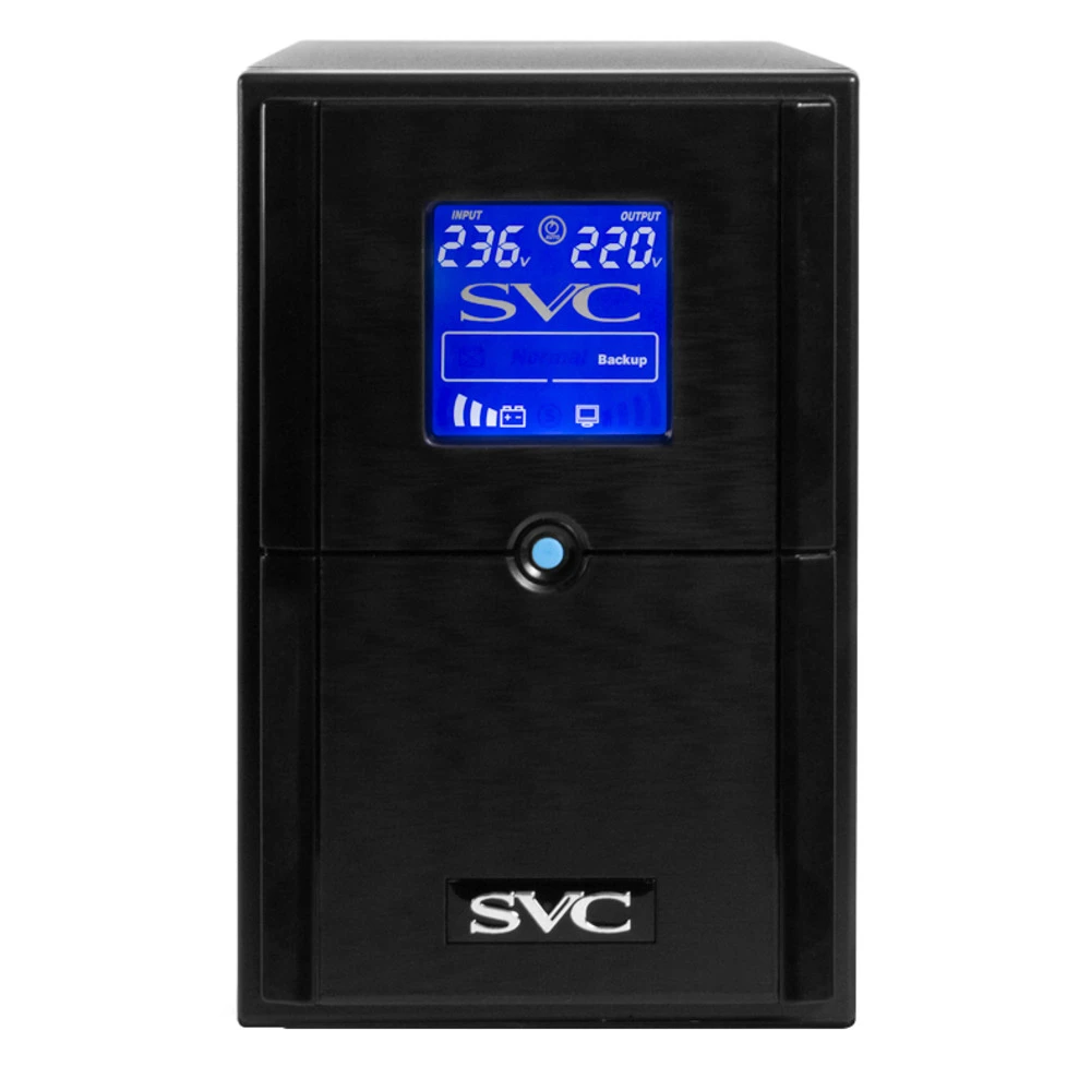 Источник бесперебойного питания SVC V-1200-L-LCD 1200 ВА, 720 Вт