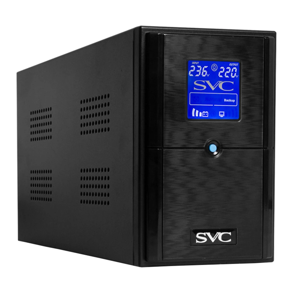 Источник бесперебойного питания SVC V-1200-L-LCD 1200 ВА, 720 Вт