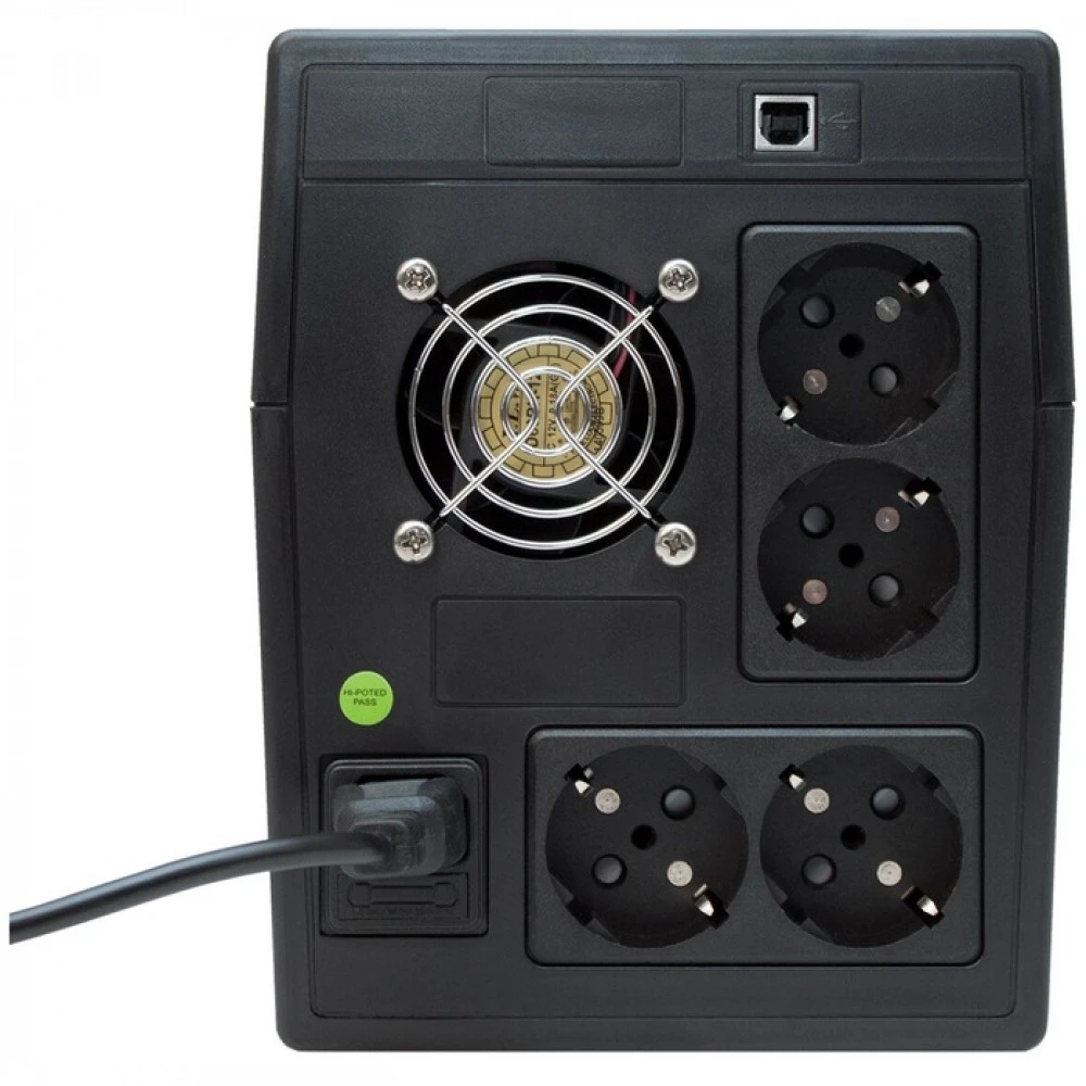 Источник бесперебойного питания Powerman Back Pro 1500 POWERMAN Back Pro 1500 1500 ВА, 900 Вт
