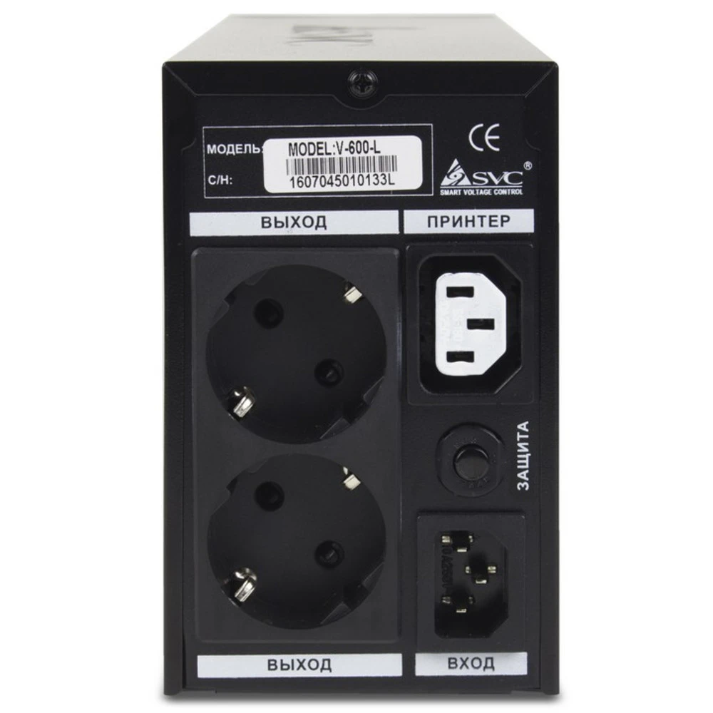 Источник бесперебойного питания SVC V-600-L 600 ВА, 360 Вт