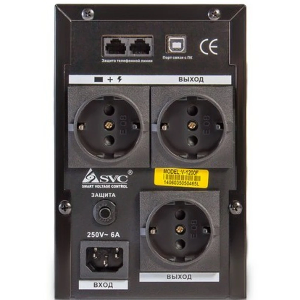 Источник бесперебойного питания SVC V-1200-F 1200 ВА, 720 Вт