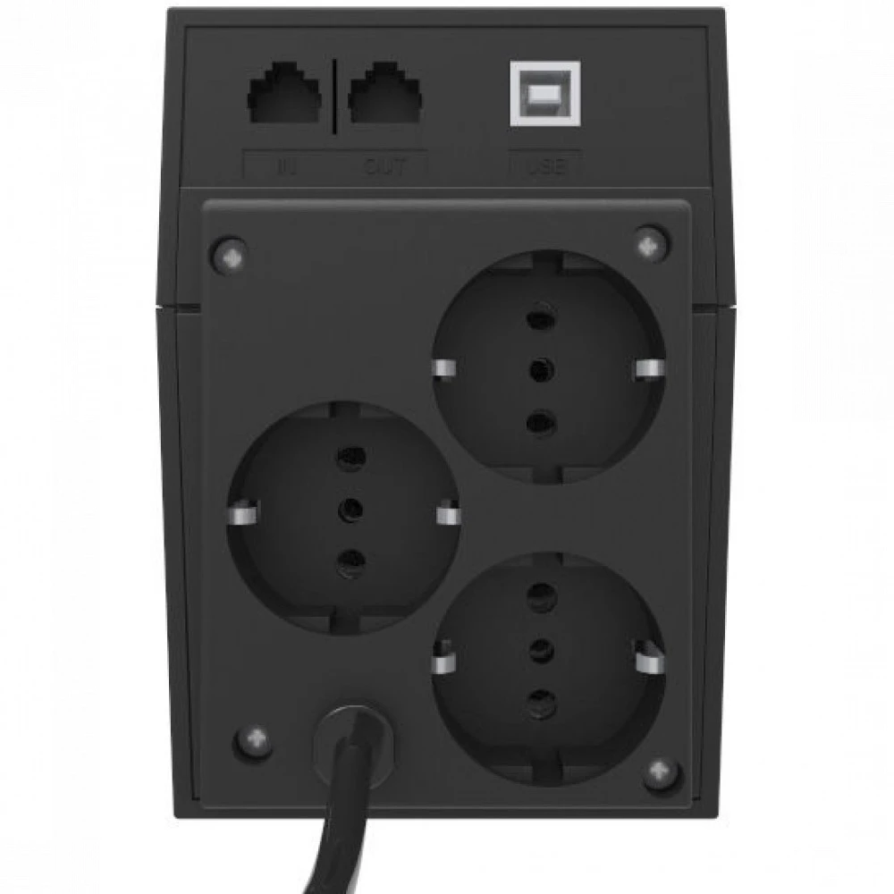 Источник бесперебойного питания Powercom RPT-1000AP EURO 600W USB 1000 ВА, 600 Вт