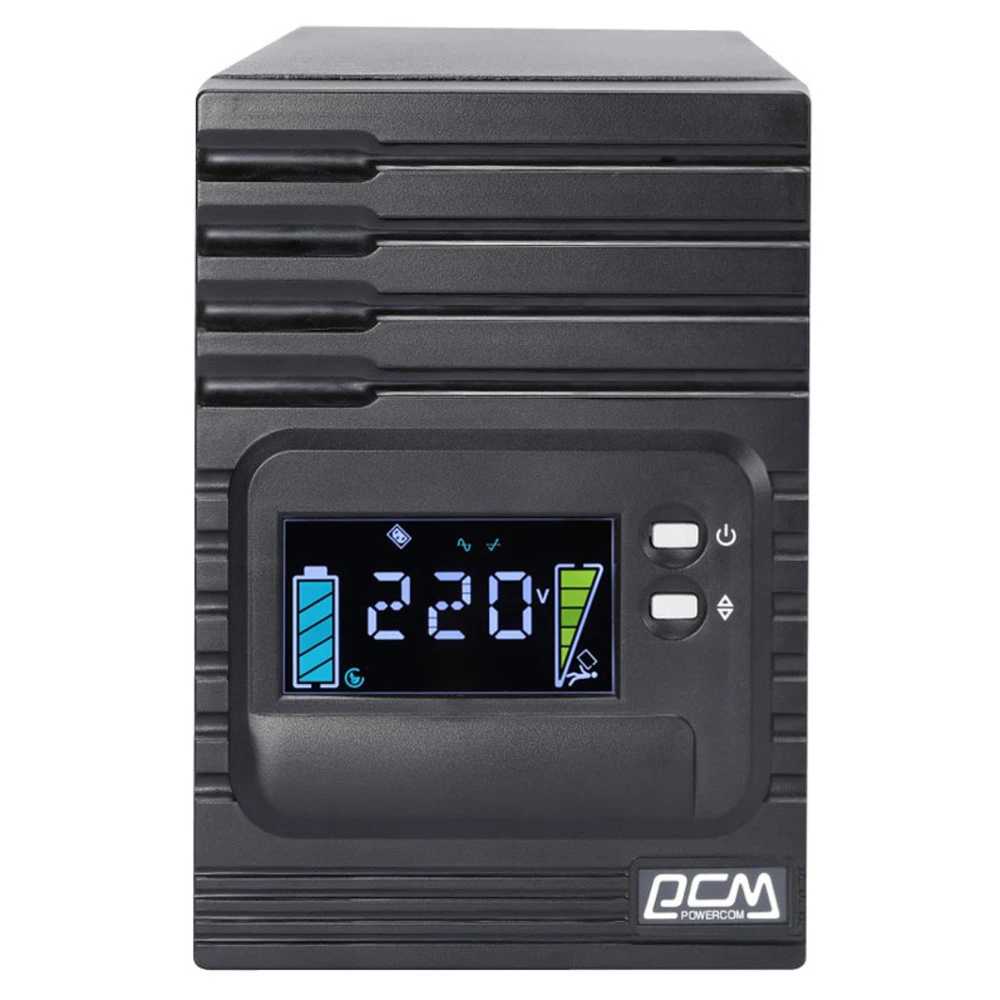 Источник бесперебойного питания Powercom Smart King Pro+ SPT-1500-II LCD 1500 ВА, 1200 Вт