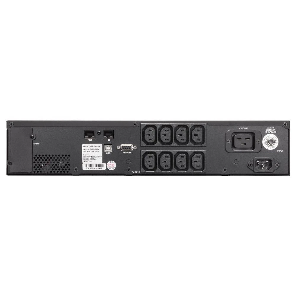 Источник бесперебойного питания Powercom SMART KING PRO+ SPR-2000 LCD 2000 ВА, 1600 Вт
