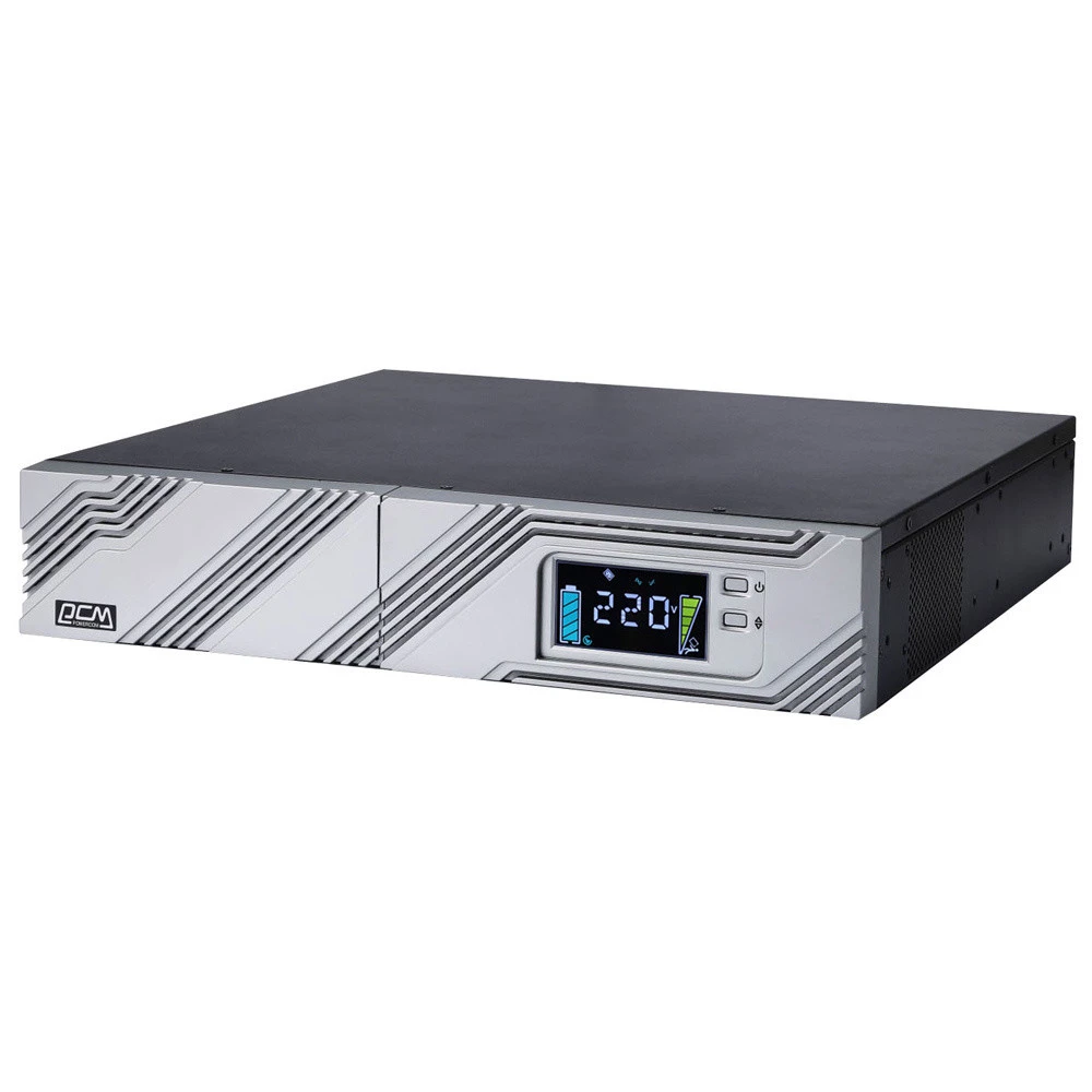 Источник бесперебойного питания Powercom SRT-2000A LCD 2000 ВА, 1800 Вт