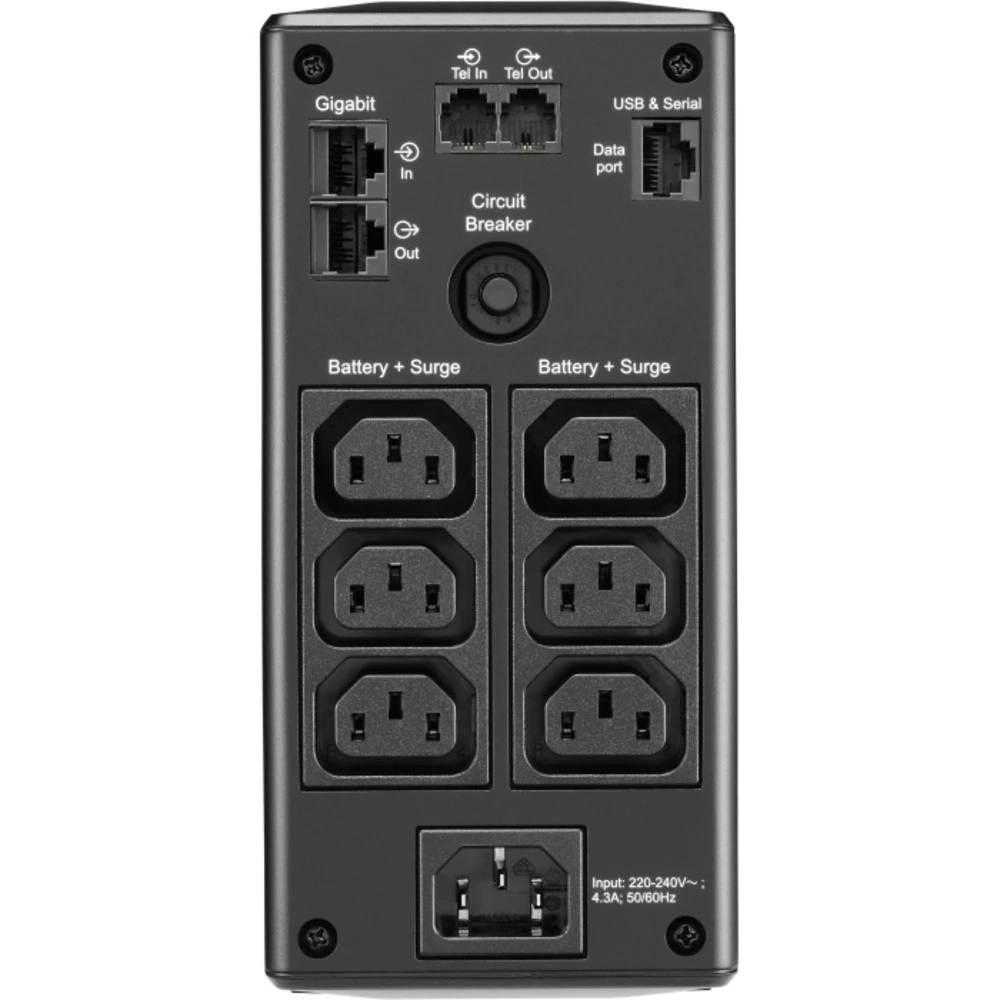 Источник бесперебойного питания APC Back-UPS Pro BR650MI 650 ВА, 390 Вт