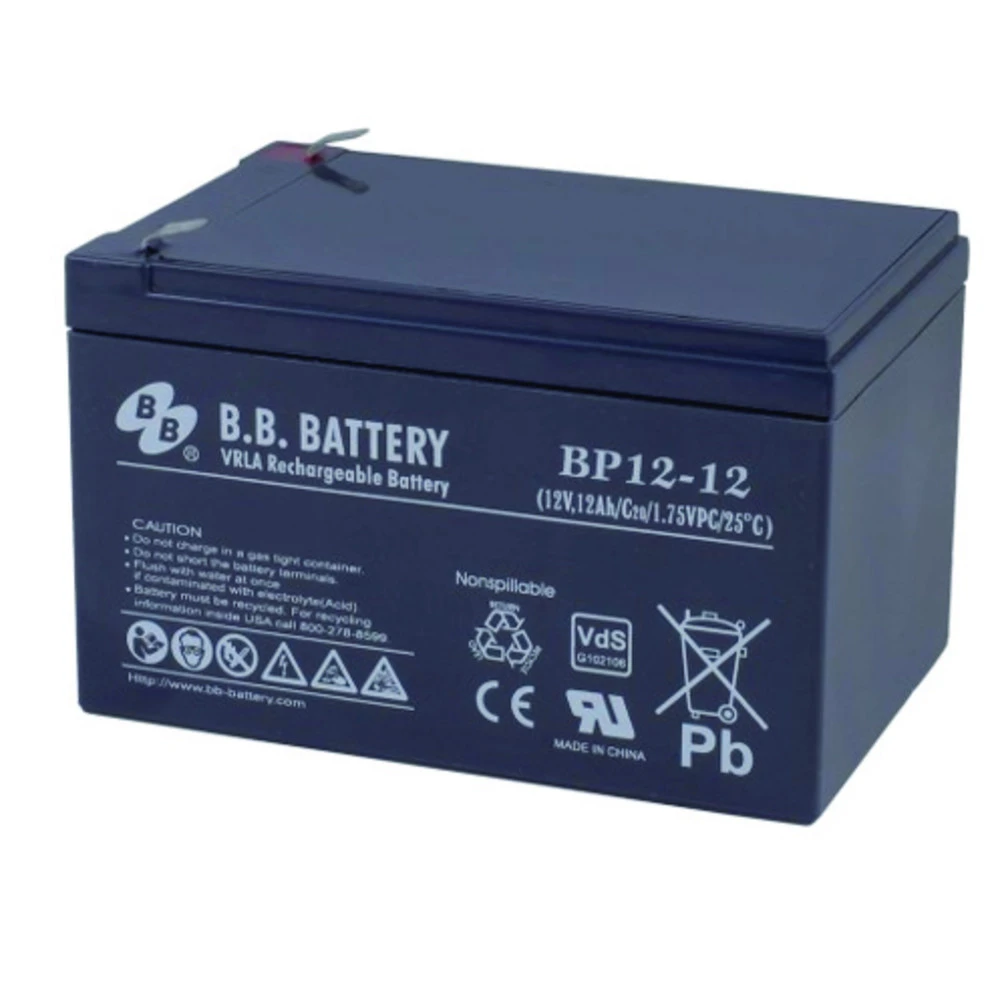 Сменные аккумуляторы АКБ для ИБП B.B. Battery Аккумуляторная батарея B.B. Battery BC 12-12 BP 12-12 12 В