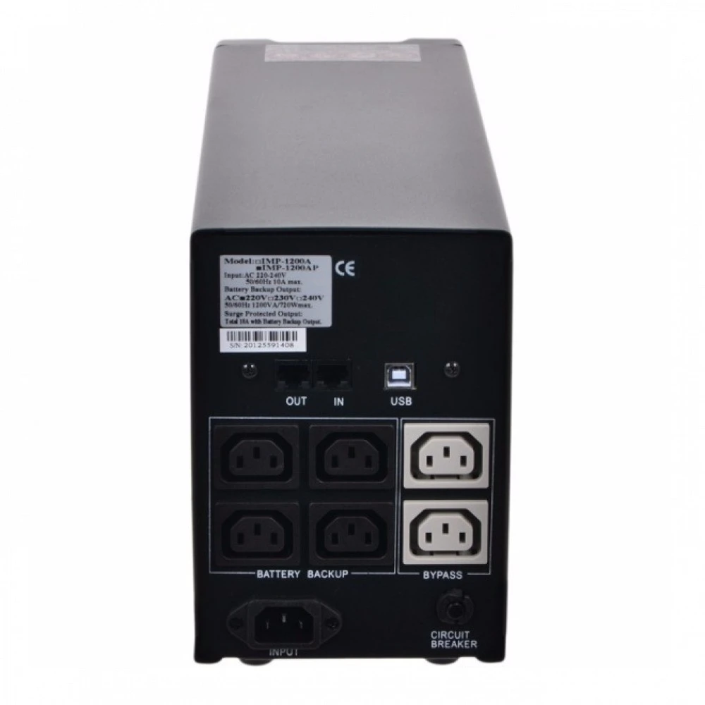 Источник бесперебойного питания Powercom IMP-1200AP 1200 ВА, 720 Вт