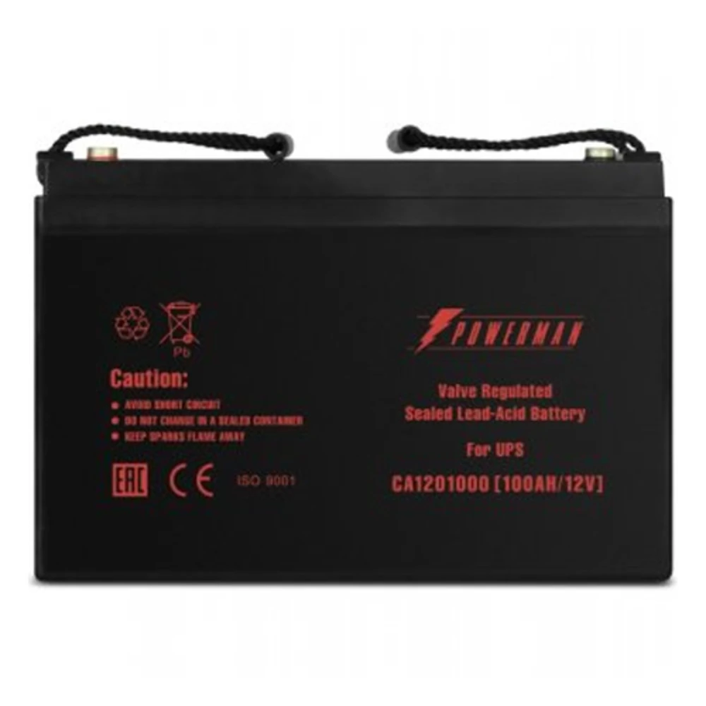 Сменные аккумуляторы АКБ для ИБП Powerman Battery CA121000 POWERMAN Battery 12V/100AH 12 В