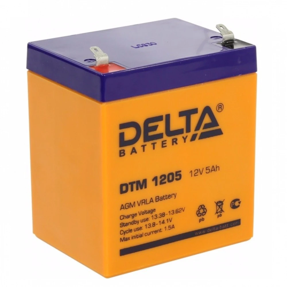 Сменные аккумуляторы АКБ для ИБП Delta Battery DTM 1205 12V5Ah 12 В