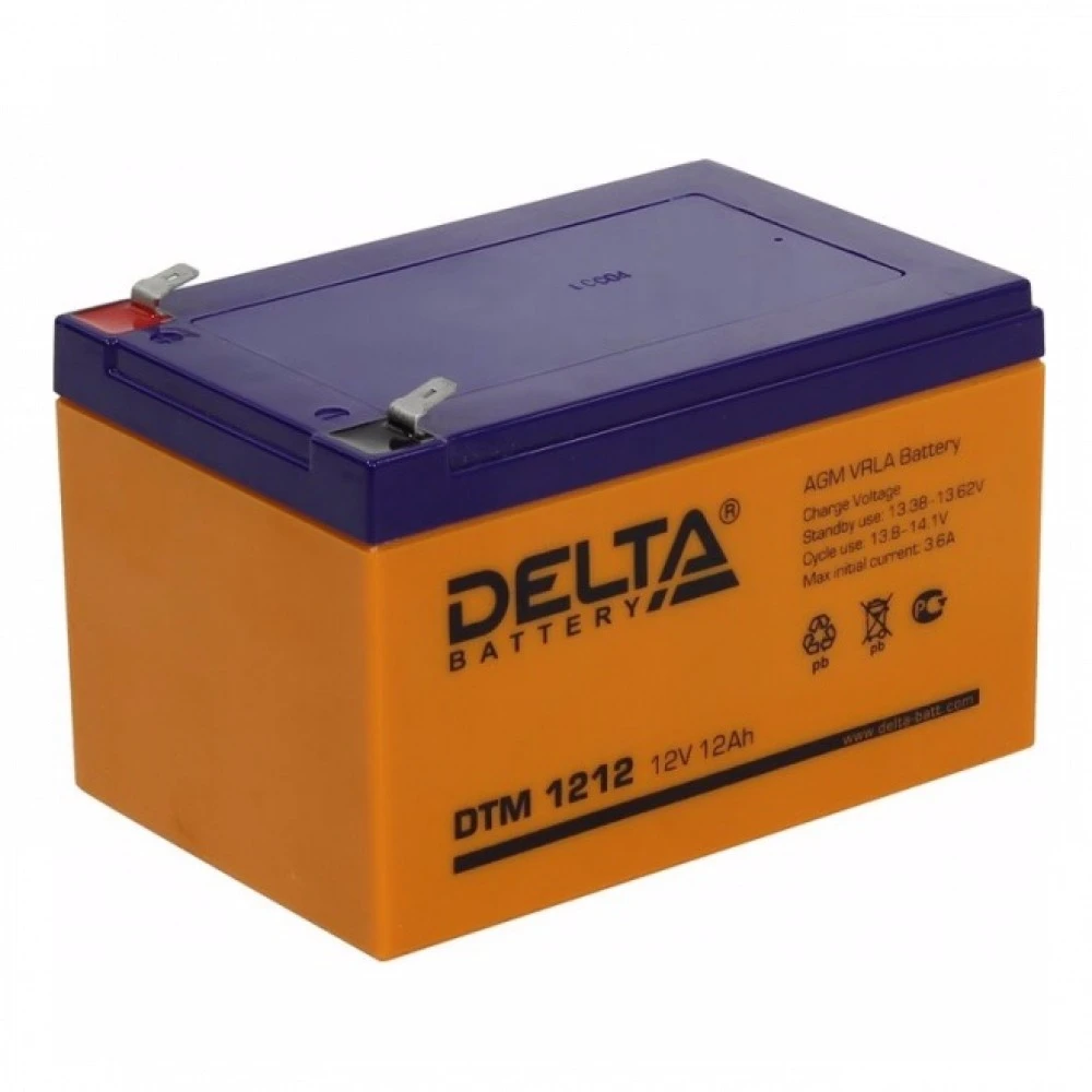 Сменные аккумуляторы АКБ для ИБП Delta Battery DTM 1212 12 В