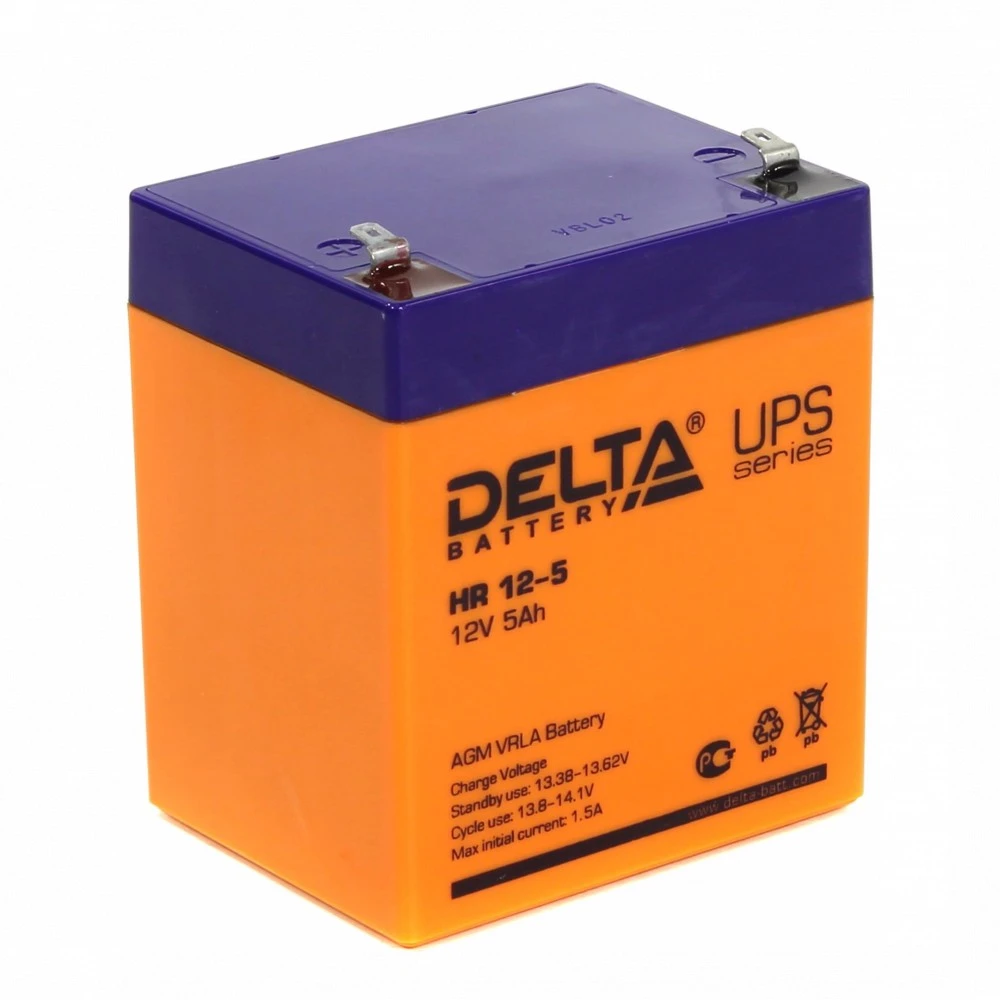 Сменные аккумуляторы АКБ для ИБП Delta Battery HR 12-5 12V5Ah 12 В