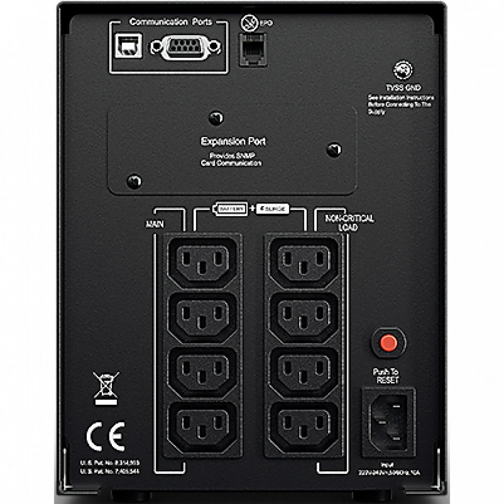 Источник бесперебойного питания CyberPower PR1000ELCD 1000 ВА, 900 Вт