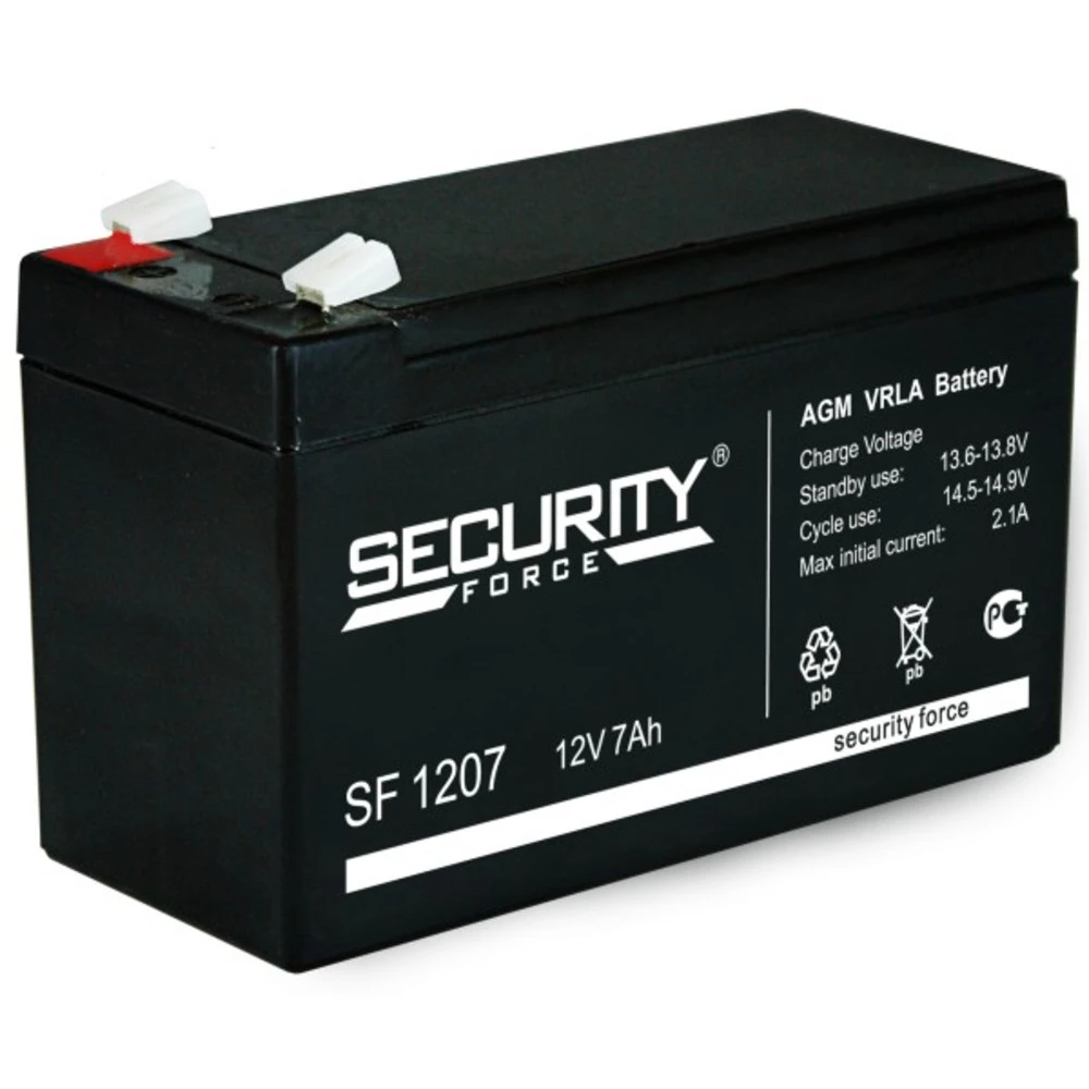 Сменные аккумуляторы АКБ для ИБП Security Force SF 1207 12 В