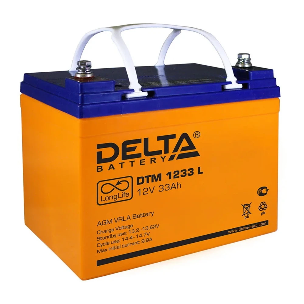 Сменные аккумуляторы АКБ для ИБП Delta Battery DTM 1233 L 12 В
