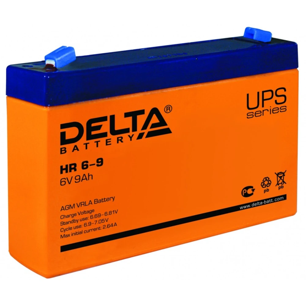Сменные аккумуляторы АКБ для ИБП Delta Battery HR 6-9 6 В