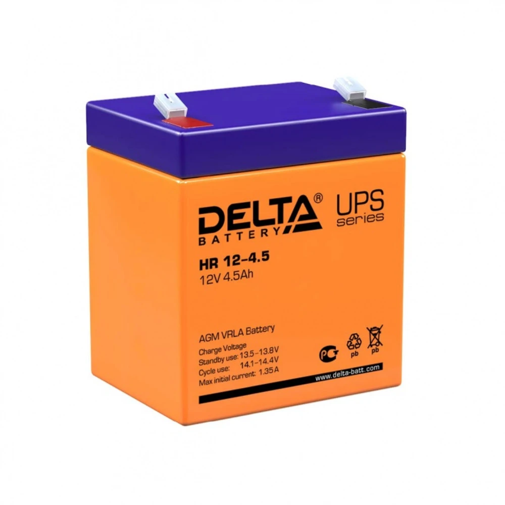 Сменные аккумуляторы АКБ для ИБП Delta Battery HR 12-4.5 12 В