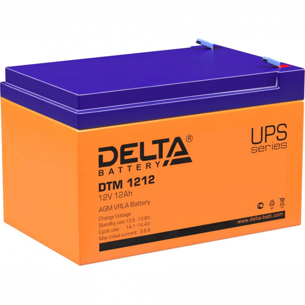 Сменные аккумуляторы АКБ для ИБП Delta DTM1212 12 В