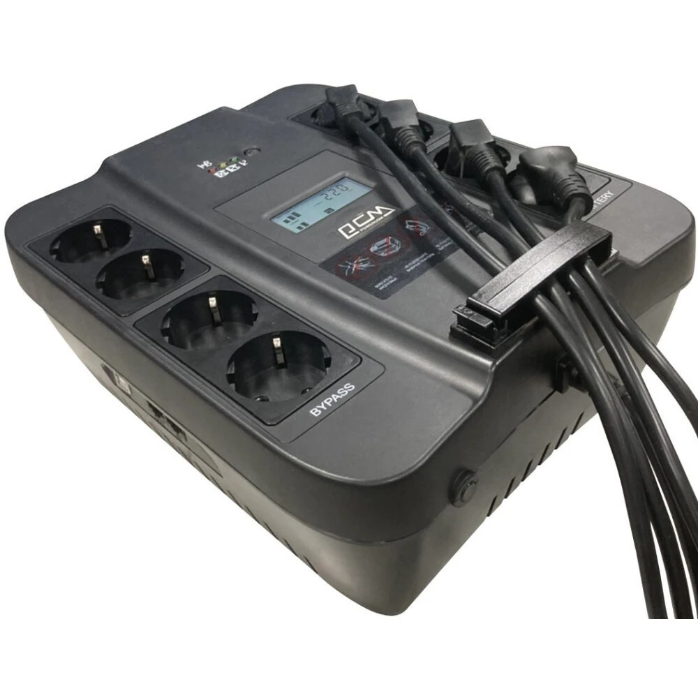 Источник бесперебойного питания Powercom SPD-750U LCD USB 750 ВА, 450 Вт