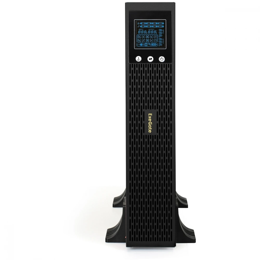 Источник бесперебойного питания ExeGate SinePower UHB-3000.LCD.AVR.C13.RJ.USB.2U EP285645RUS 3000 ВА, 2400 Вт