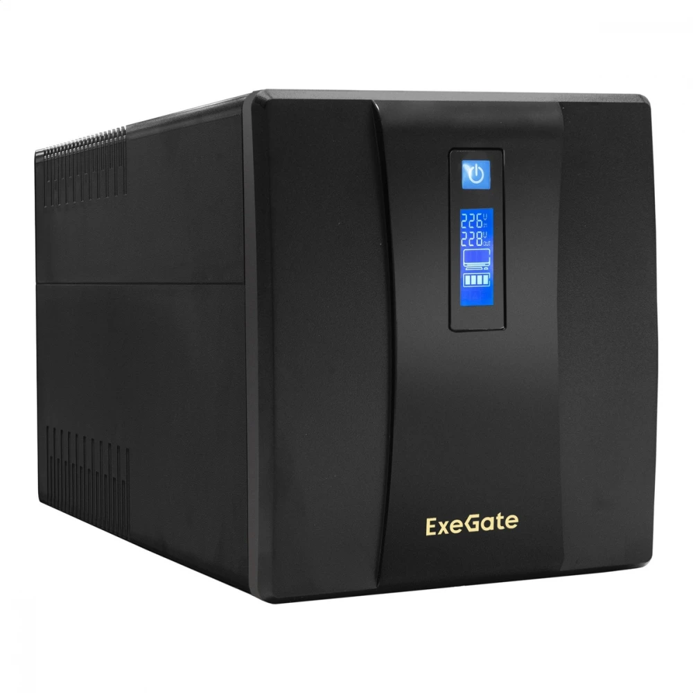 Источник бесперебойного питания ExeGate SpecialPro Smart LLB-1600.LCD.AVR.4SH.USB EP285511RUS 1600 ВА, 950 Вт