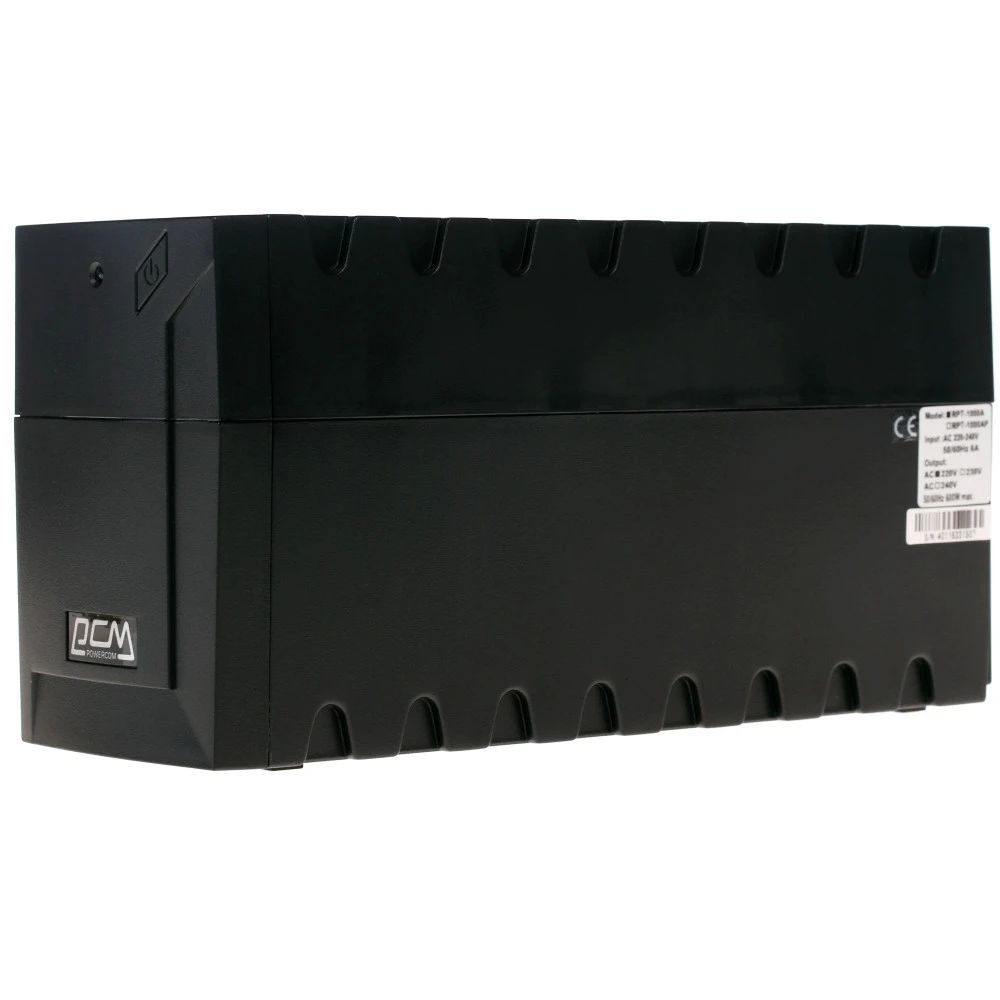 Источник бесперебойного питания Powercom Raptor RPT-1000A EURO RPT-1000A-EURO 1000 ВА, 600 Вт