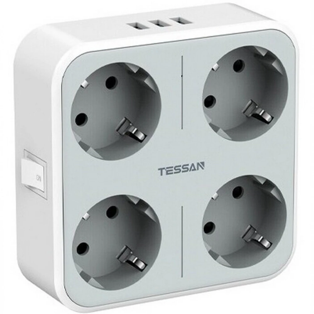 Сетевой фильтр Tessan TS-302-DE Grey TS-302-DE-Grey