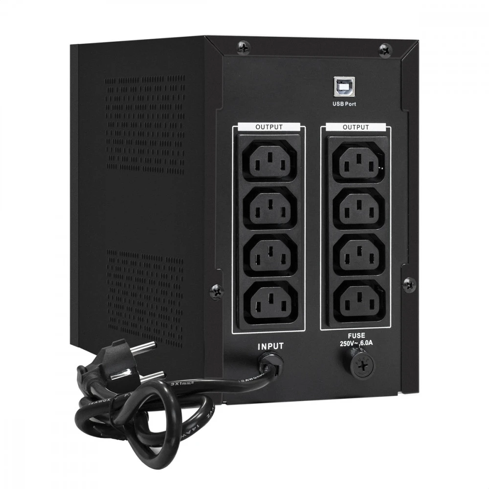 Источник бесперебойного питания ExeGate SpecialPro Smart LLB-1200.LCD.AVR.8C13.USB EP285492RUS 1200 ВА, 750 Вт