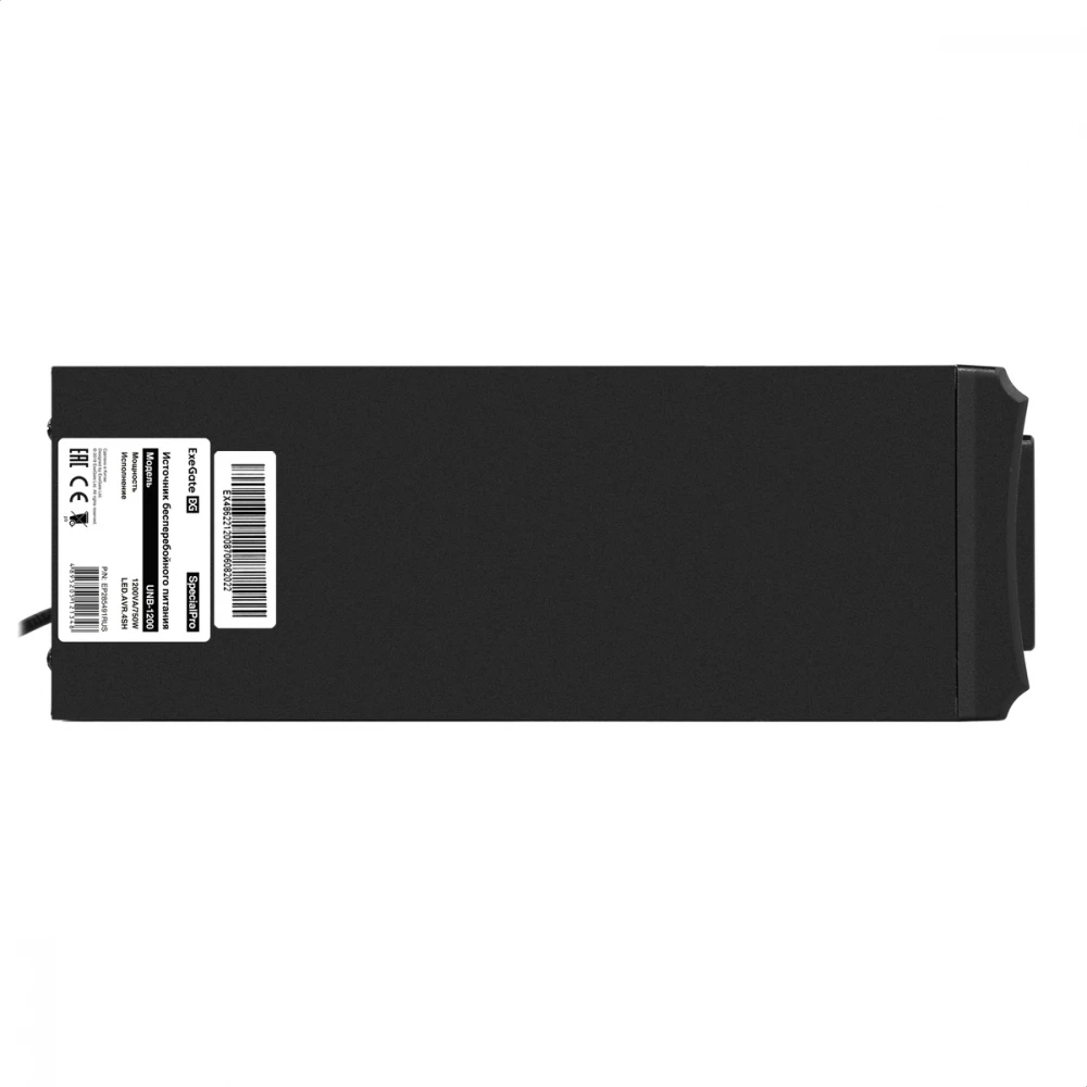 Источник бесперебойного питания ExeGate SpecialPro UNB-1200.LED.AVR.4SH EP285491RUS 1200 ВА, 750 Вт