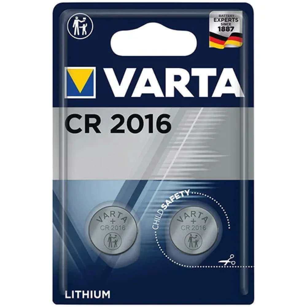 Батарейка VARTA ELECTRONICS CR2016 BL2 Lithium 3V 06016101402