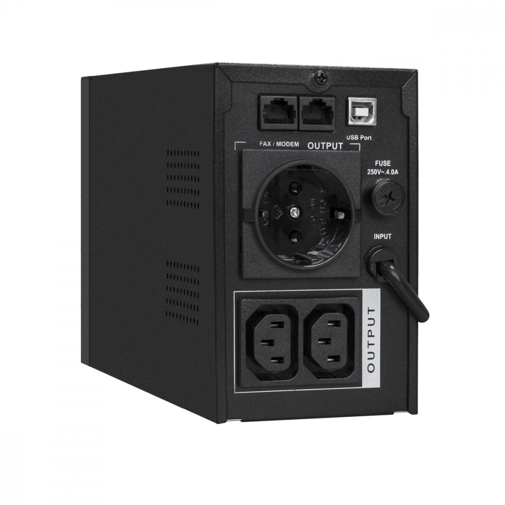 Источник бесперебойного питания ExeGate LLB-900.LCD.AVR.1SH.2C13.RJ.USB 900 ВА, 500 Вт