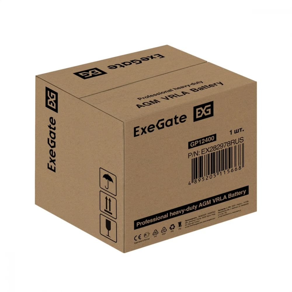 Сменные аккумуляторы АКБ для ИБП ExeGate GP12400 EX282978RUS 12 В