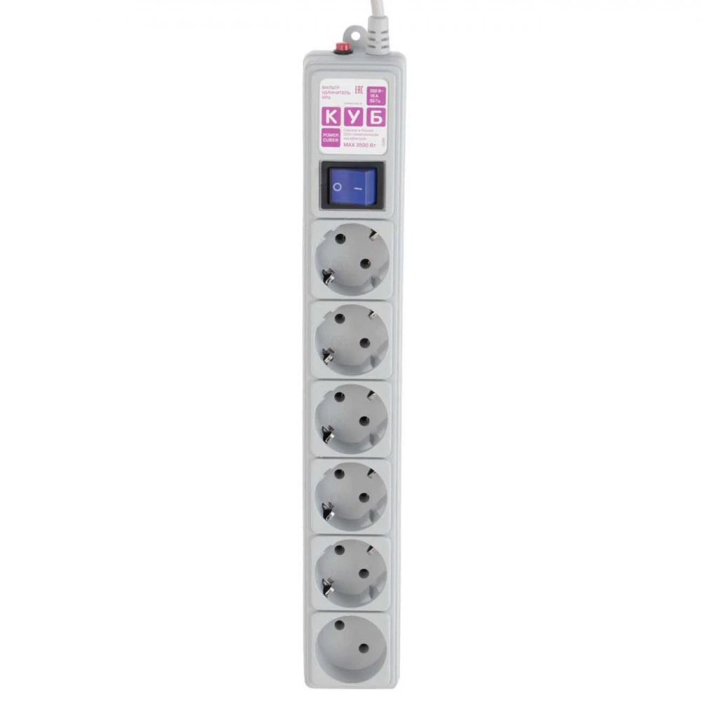 Сетевой фильтр PowerCube SPG6-16-1,9М