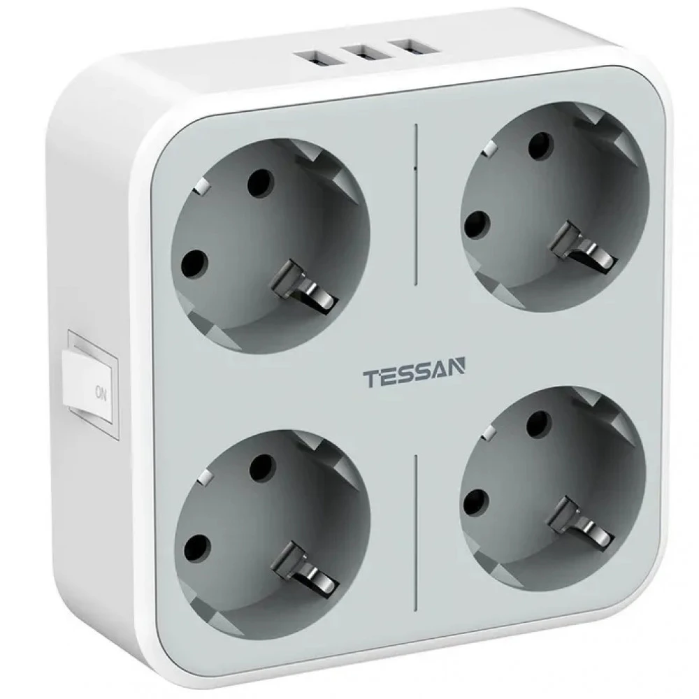 Сетевой фильтр Tessan TS-302-DE Grey