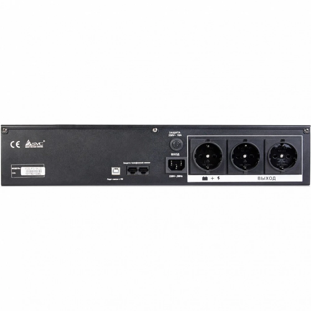 Источник бесперебойного питания SVC RTO-1.5K-LCD 1500 ВА, 900 Вт