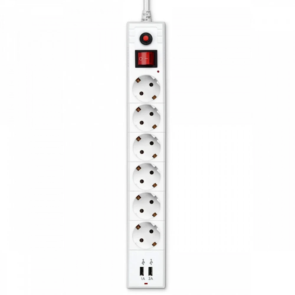 Сетевой фильтр Buro BU-SP3_USB_2A-W