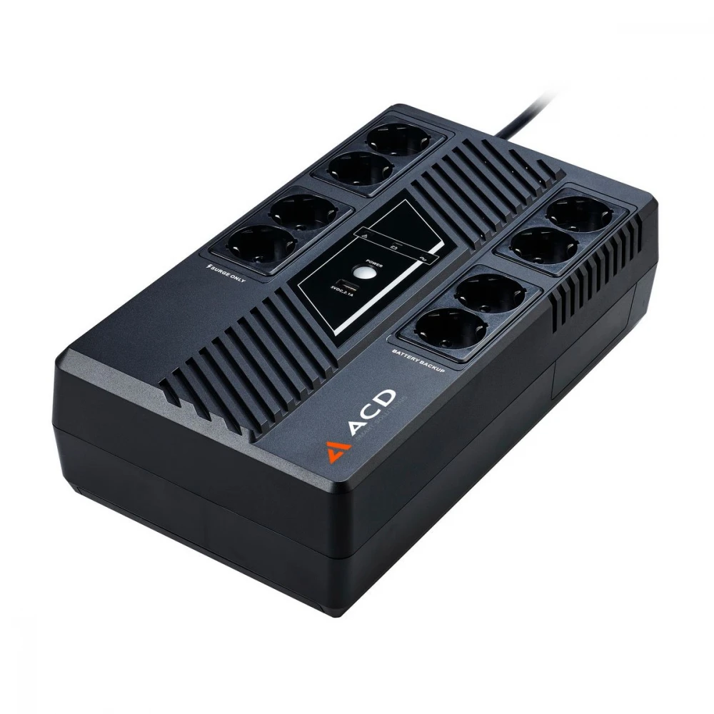 Источник бесперебойного питания ACD PW-Entry 600 86C-C24013-00G 600 ВА, 360 Вт