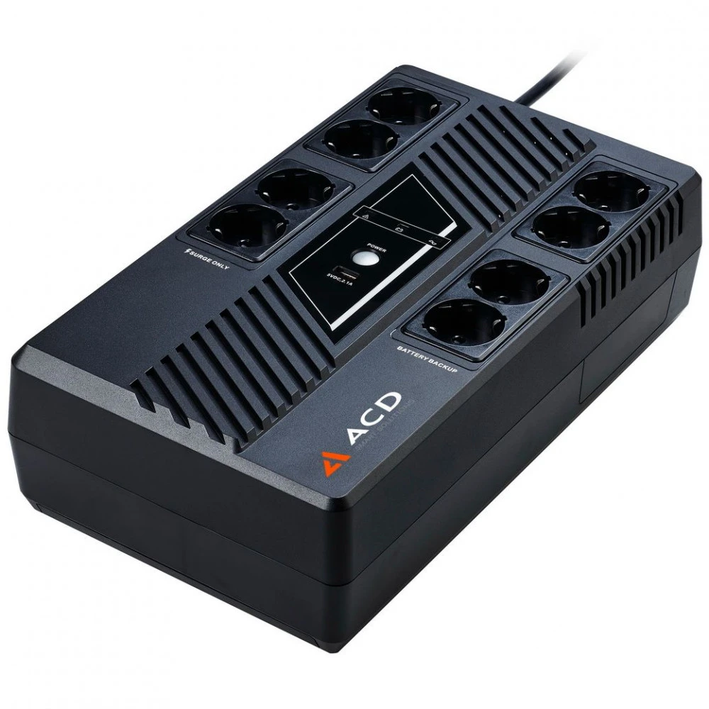 Источник бесперебойного питания ACD PW-Entry 600 86C-C24013-00G 600 ВА, 360 Вт