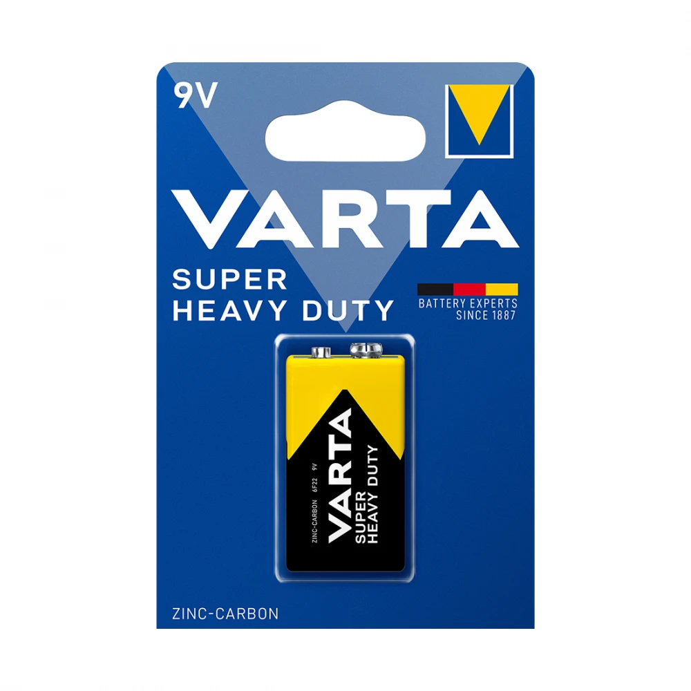 Батарейка VARTA Varta Super Heavy Duty 6F22 6F22 BOX