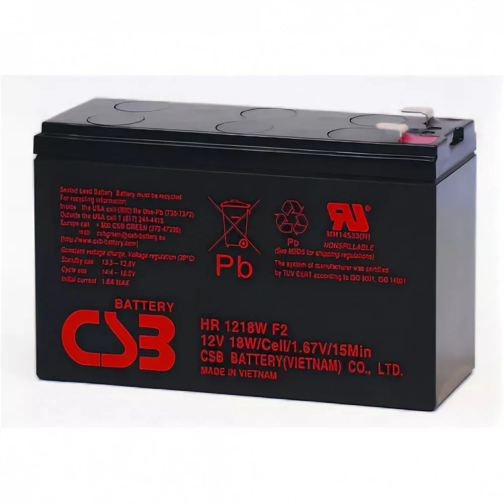Сменные аккумуляторы АКБ для ИБП CSB HR1218W F2 12 В