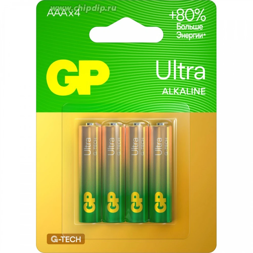 Батарейка GP 24AUA21-2CRSBC4 AAA GP 24AUA21-2CRSBC4 40/320