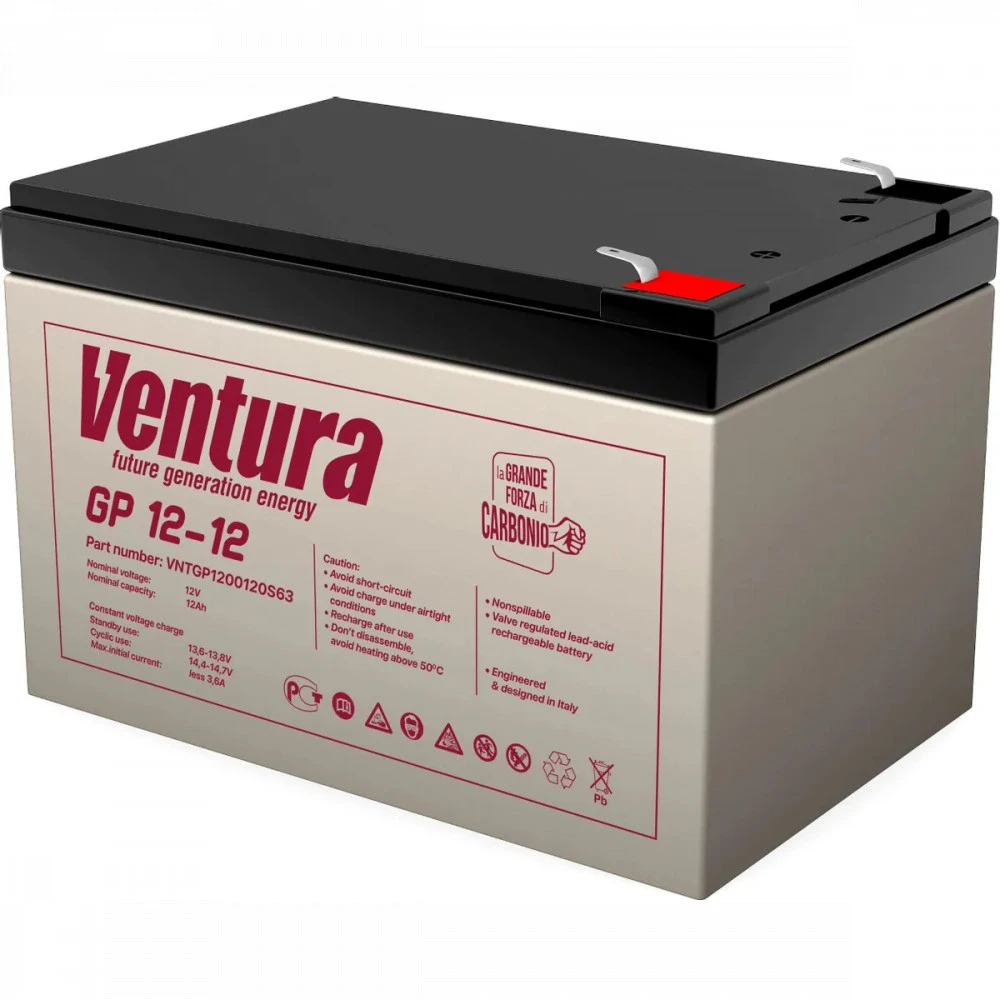 Сменные аккумуляторы АКБ для ИБП Ventura GP 12-12 VNTGP1200120S63 12 В