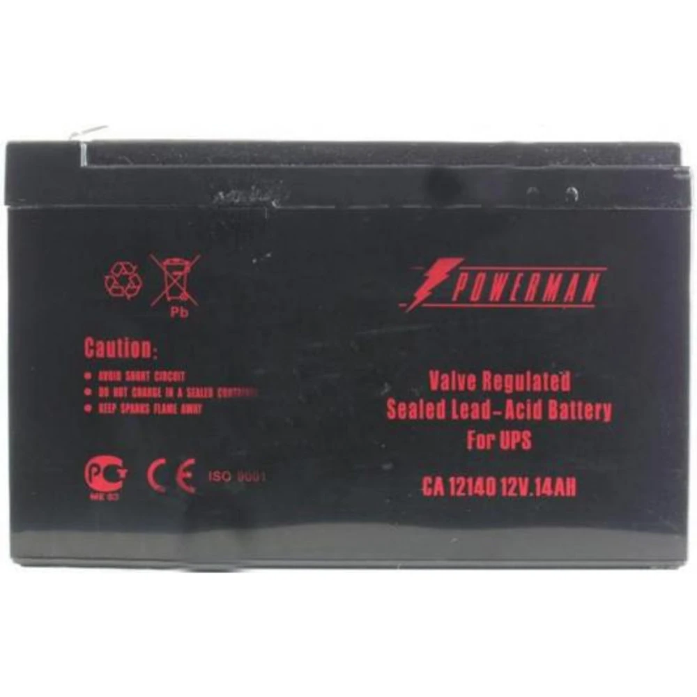 Сменные аккумуляторы АКБ для ИБП Powerman CA12140 POWERMAN Battery 12V/14AH 12 В