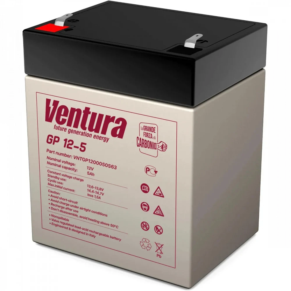 Сменные аккумуляторы АКБ для ИБП Ventura GP 12-5 VNTGP1200050S63 12 В