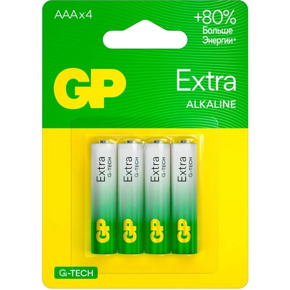 Батарейка GP Extra Alkaline GP 24AXA21-2CRSBC4 40/320